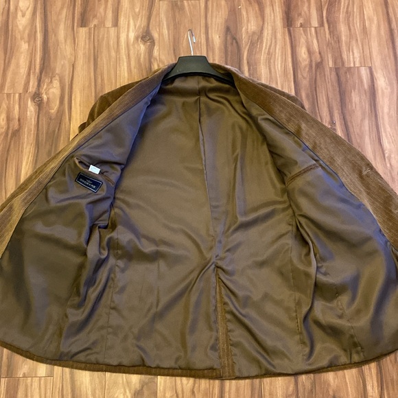 NWT Dockers Dark Brown Corduroy Sports Coat Blazer Jacket Mens Size 48 - Picture 3 of 4